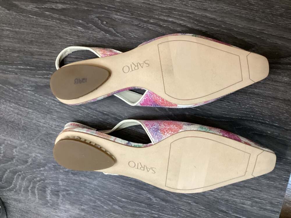 Sarto by Franco Sarto Riva 2 Floral Slingback Flats Size 6M - Picture 3 of 6